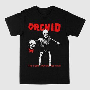 Orchid Band World Tour Cotton Black Shirt, Graphic T-shirt